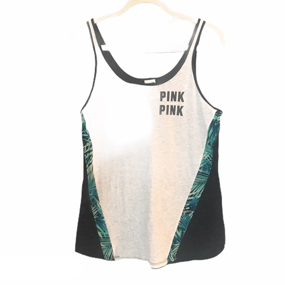Victorias Secret PINK Tropical Tank Top Sz Medium